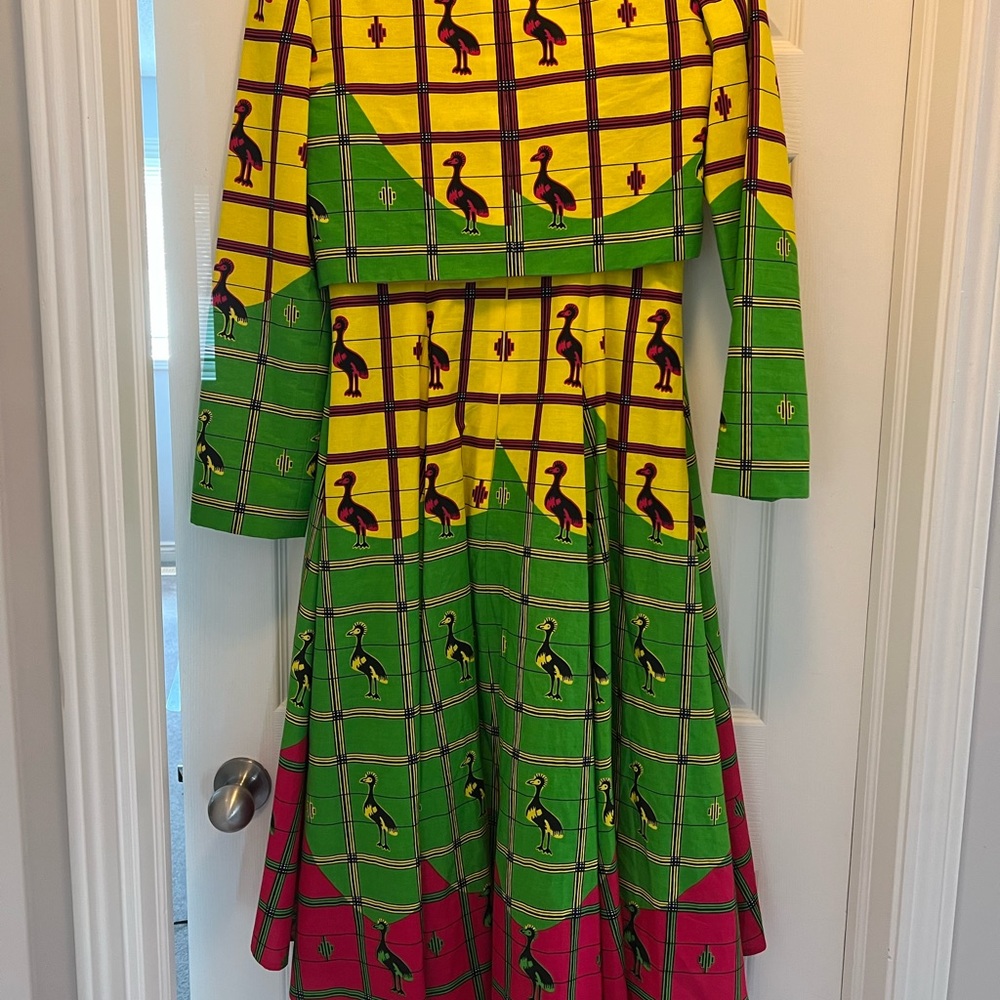 Beautiful African dress with jacket.